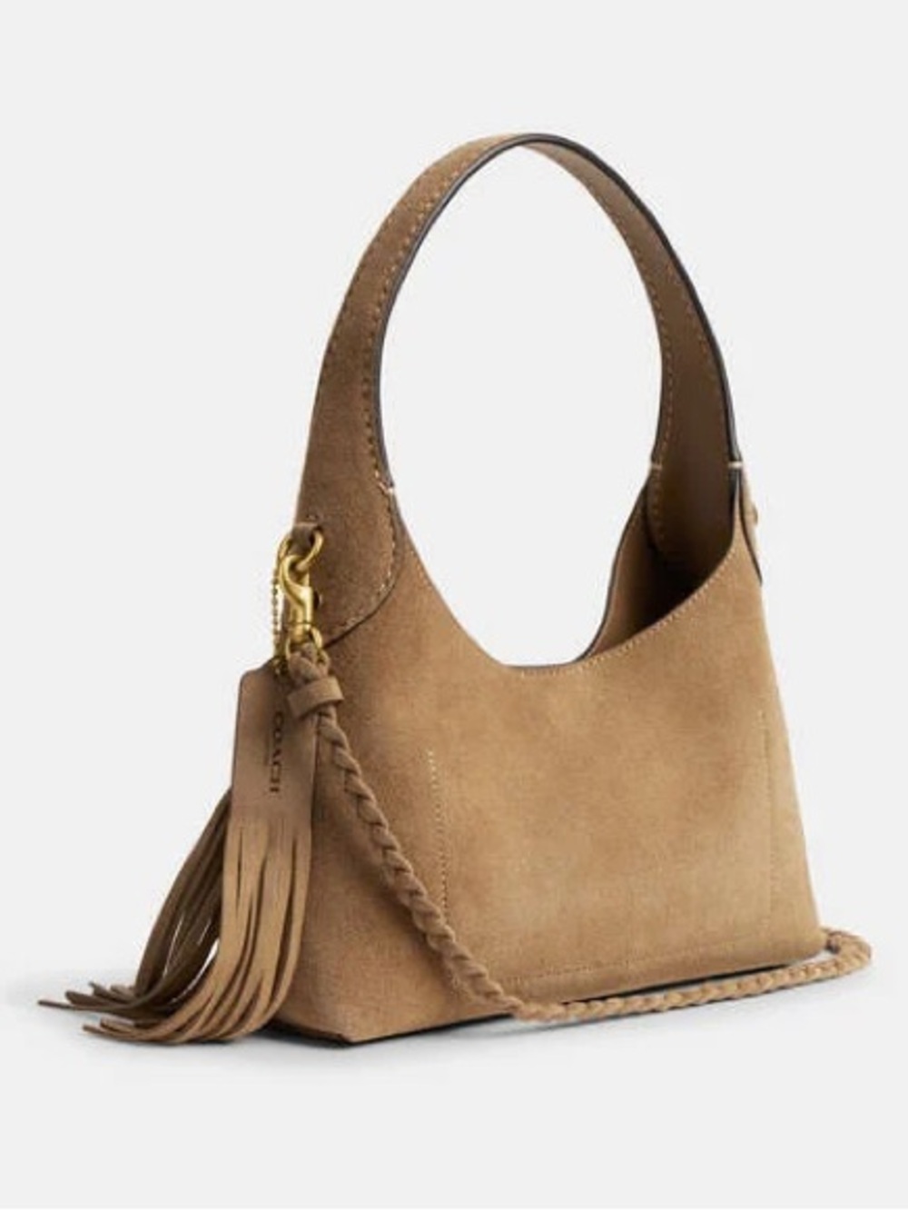 Brooklyn 23 Fringe Suede Shoulder Bag - Picture 2 of 3